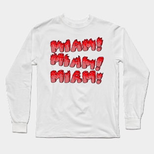 Miam! Red velvet Long Sleeve T-Shirt